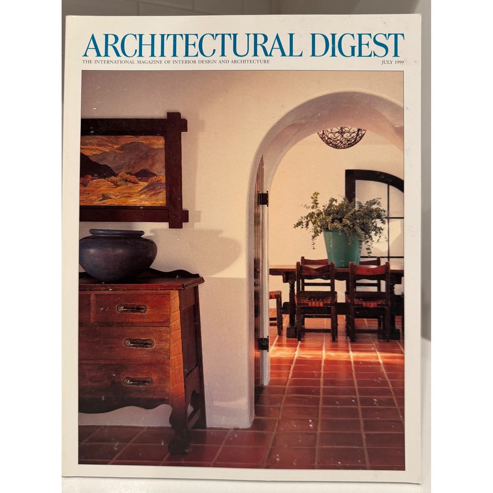 Architectural Digest Magazine July 1999 Vintage Interior Design Absolut Isabell